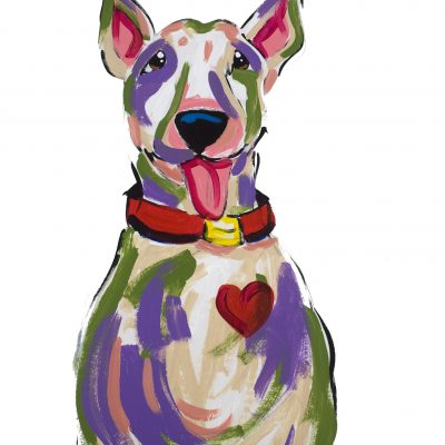Bull Terrier Dog Painting