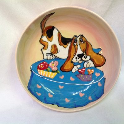 Basset Hound Dog Bowl