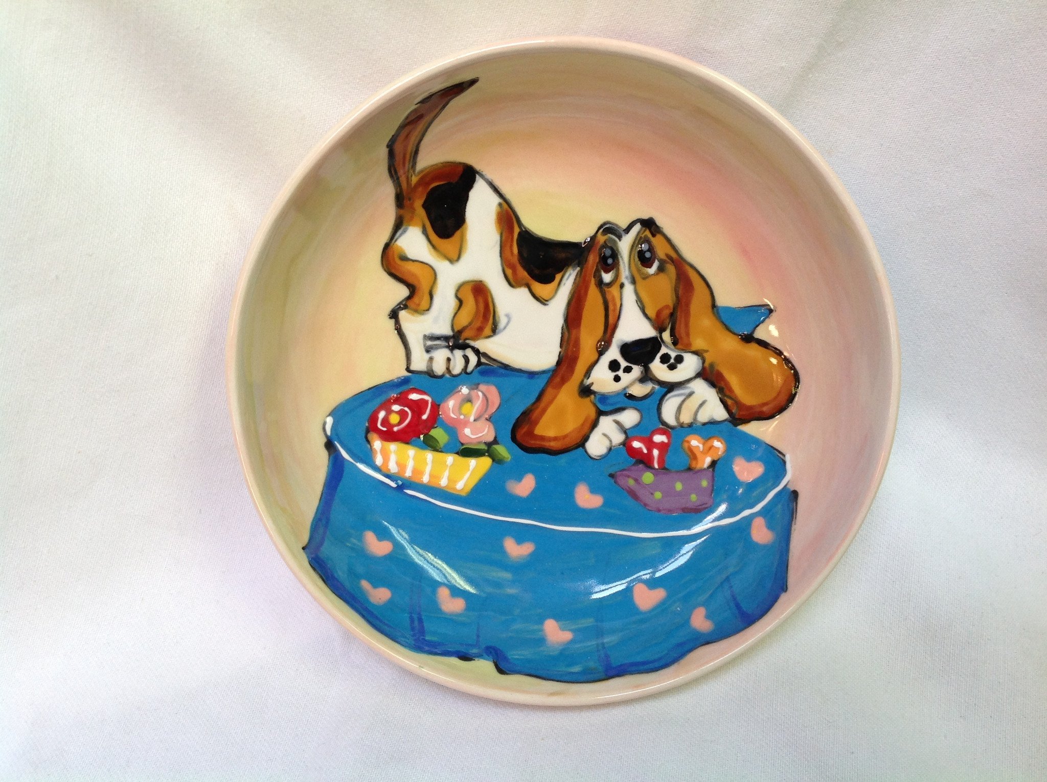 Basset Hound Dog Bowl Winston Dog