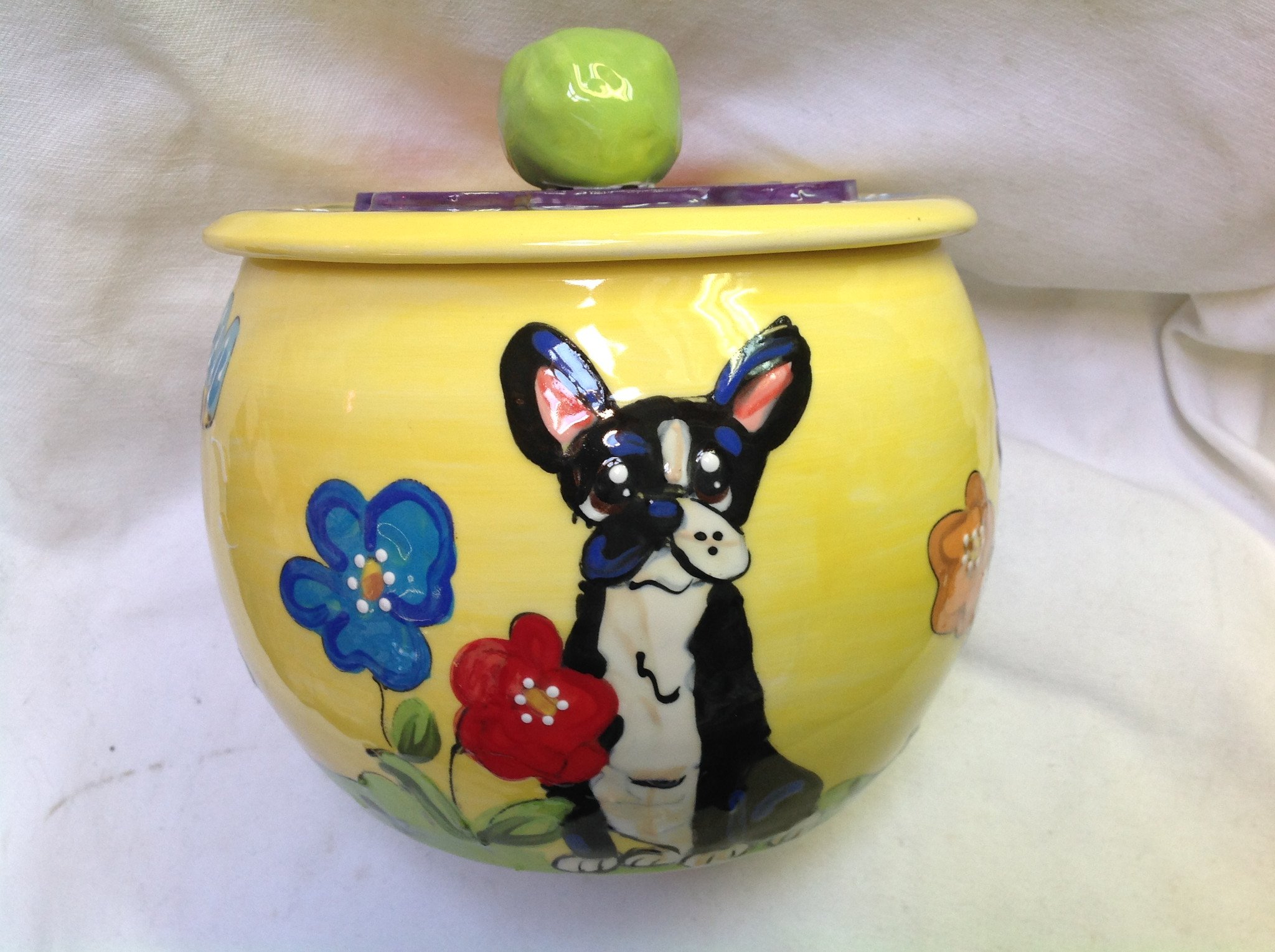 boston terrier treat jar