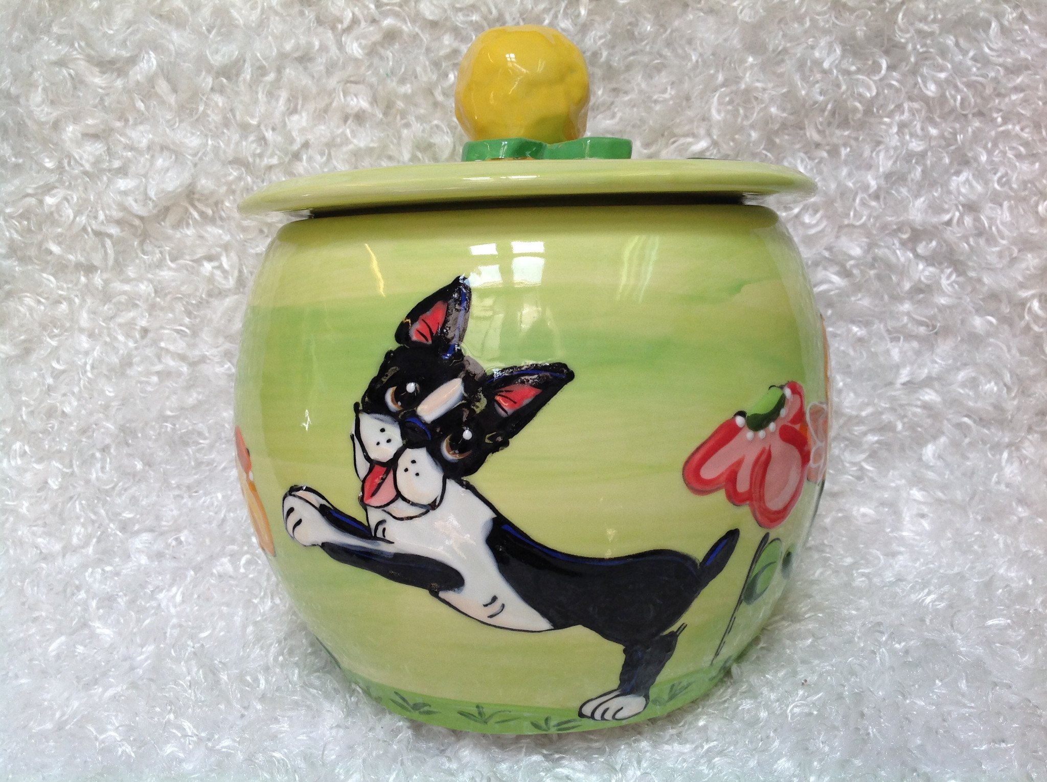 boston terrier treat jar