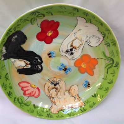 Havanese Dog Platter
