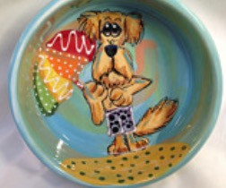 Golden Doodle Dog Bowl