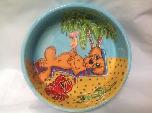 Golden Retriever  Dog Bowl