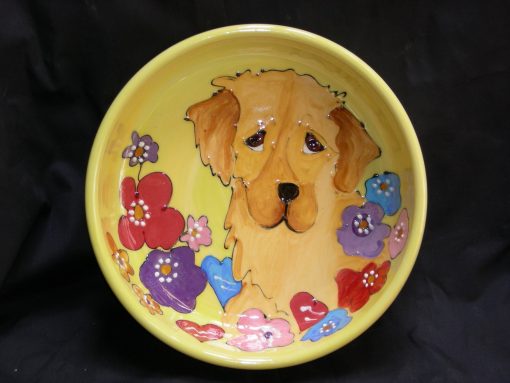 Golden Retriever  Dog Bowl