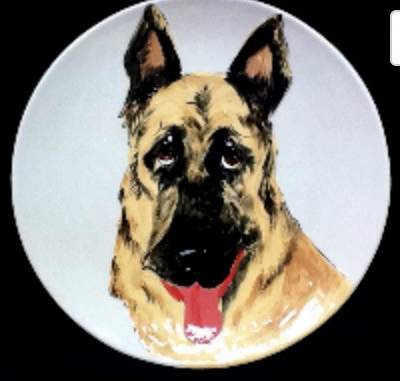 German Shepherd Dog Platter