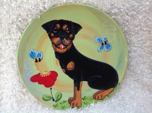 Rottweiler Dog Plate