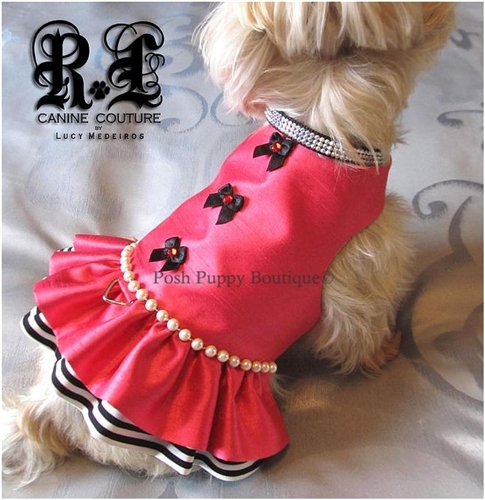rose dog harness