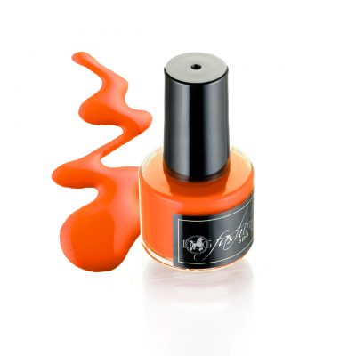 new: disco paw vibrant orange nail polish